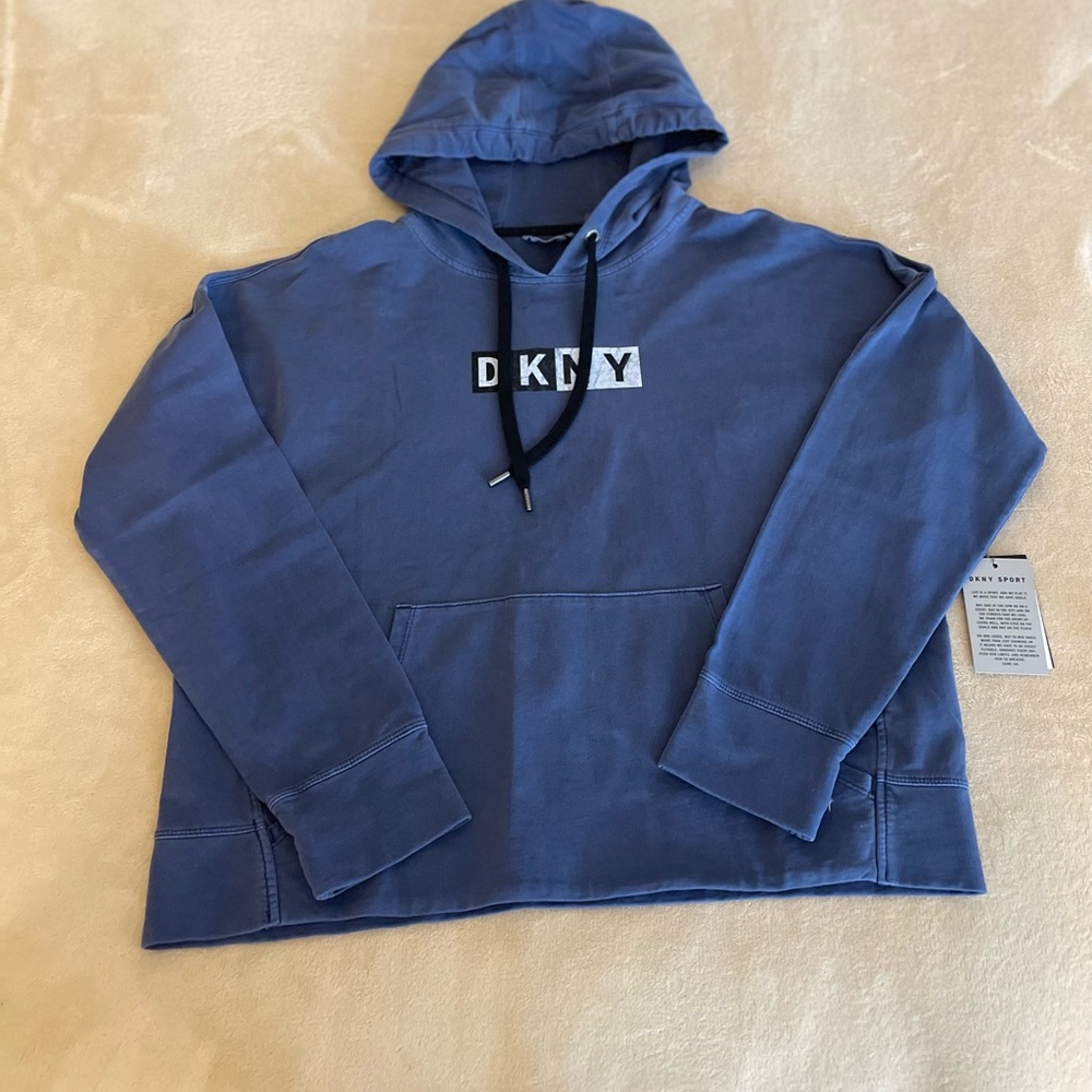 DKNY Sport Hooded Logo Sweater - Size M - Picture 8 of 14